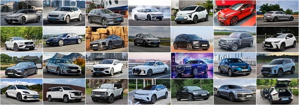 2023 올해의차 1차 투표에서 선정된 33대의 차량들. (사진=한국자동차전문기자협회)