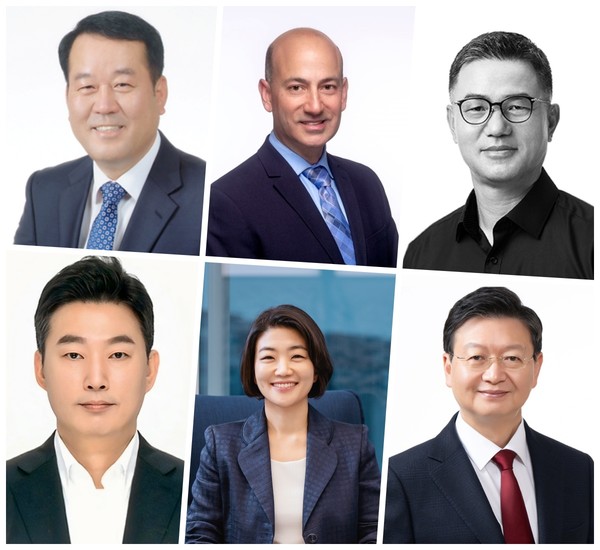 현대차그룹이 20일 2023년 하반기 임원인사를 단행했다. (왼쪽 위부터 시계 방향)이동석 현대자동차 사장, 브라이언 라토프 현대차·기아 사장, 전병구 현대카드 사장, 배형근 현대차증권 사장. 김혜인 현대자동차 부사장, 김윤구 현대오토에버 사장. 사진=현대차그룹